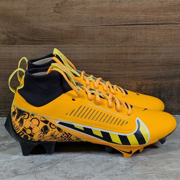 Nike Vapor Edge Pro 360 2 NRG Men\'s 10 Yellow Black Football Cleats FQ4026-800 main image 5